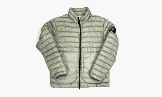 Stone Island Light Grey Garment Dyed Down Puffer Jacket "Light Grey" - 651540724 | Grailshop