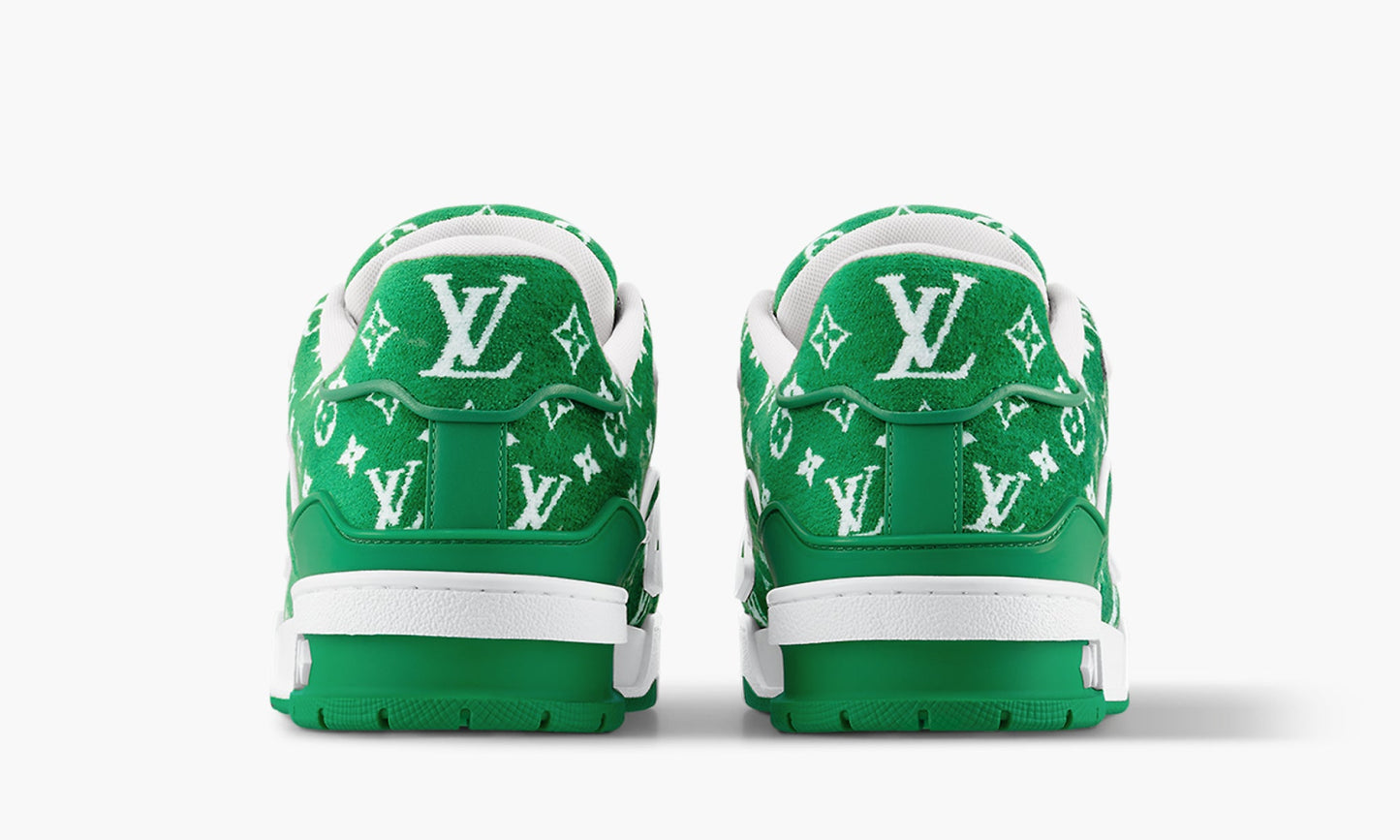 Louis Vuitton Trainer "Green Monogram Textile" - 1ABFSA | Grailshop