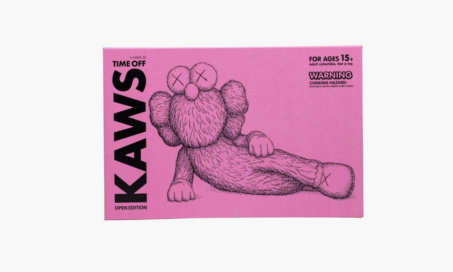 KAWS Time Off Vinyl Figure «Pink» | Grailshop