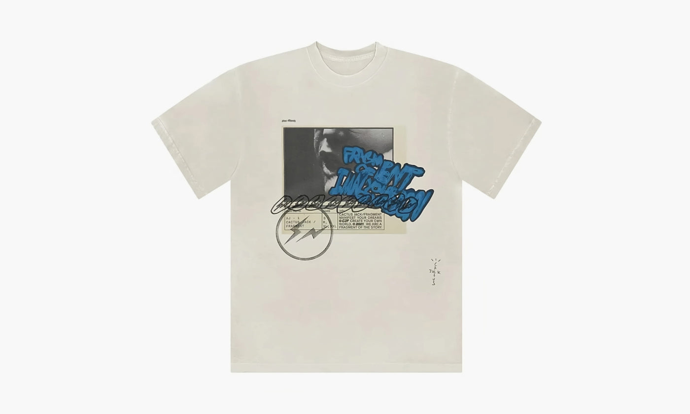 Travis Scott Cactus Jack X Fragment Manifest T-shirt "White" - CJFN-SS03 | Grailshop