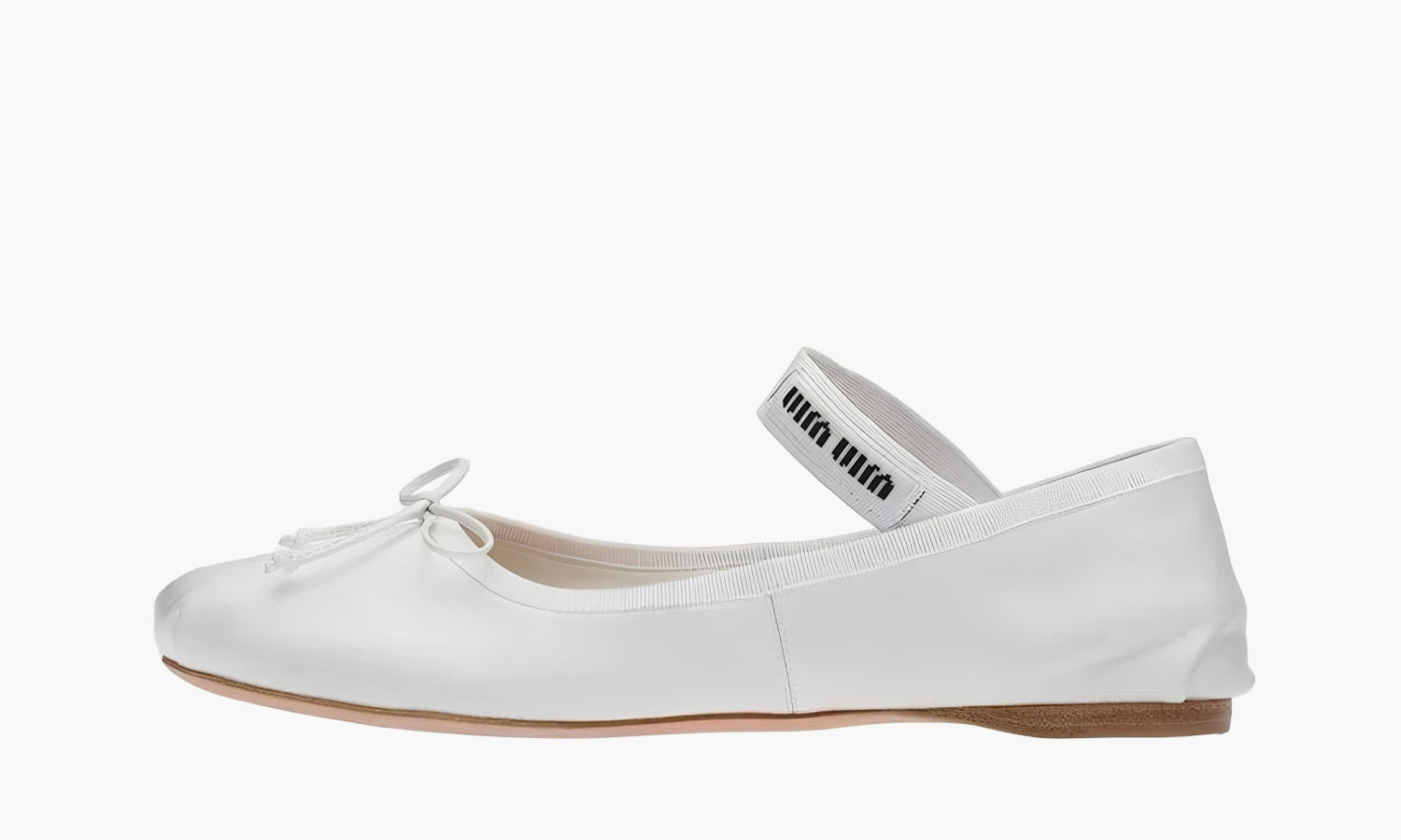 Miu Miu Satin Ballerinas "White" - 5F794D_QU6_F0009_F_A005 | Grailshop