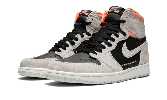 Jordan 1 High OG "Neutral Grey / Hyper Crimson" - 555088 018 | Grailshop