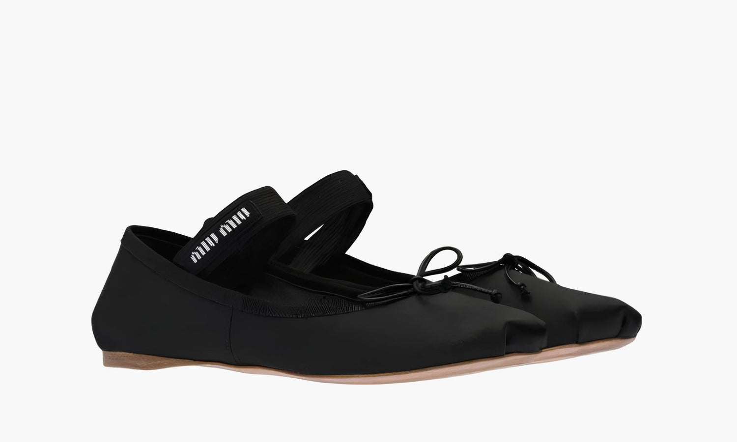 Miu Miu Satin Ballerinas "Black" - 5F794D_QU6_F0002_F_A005 | Grailshop