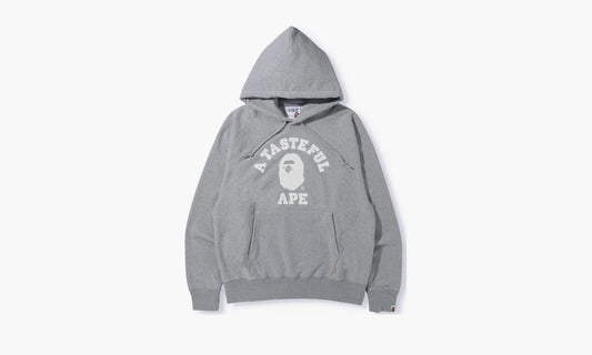 BAPE x JJJJound Relaxed Classic College Pullover Hoodie "Gray" - 1H73 114 909 | Grailshop