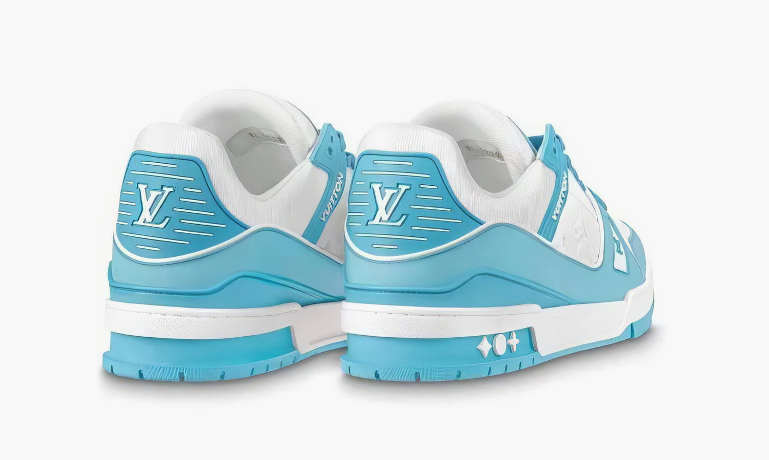 Louis Vuitton Trainer "White Sky Blue" - 1AA6X0 | Grailshop