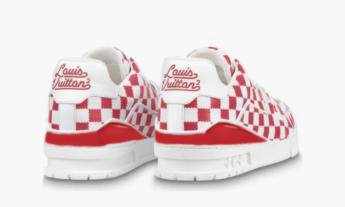 Nigo X Louis Vuitton Trainer "Red White Damier" - 1A9J85 | Grailshop