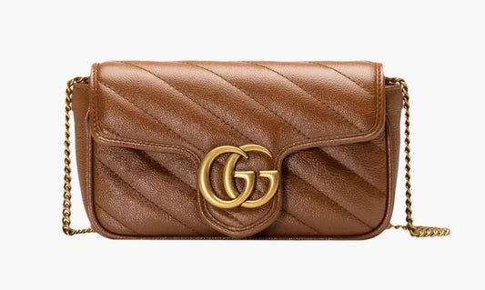 Gucci GG Marmont Super Mini Bag «Brown» - 476433 0OLFT 2535 | Grailshop