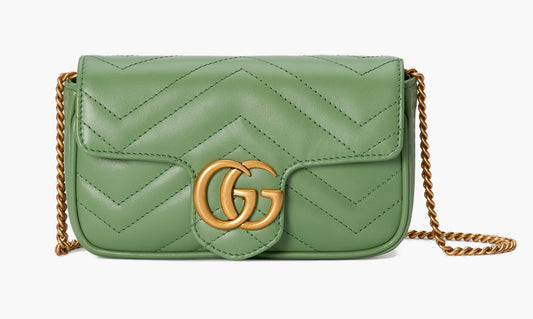 Gucci GG Marmont Super Mini Bag «Sage Green» - 476433 DTDHT 3408 | Grailshop