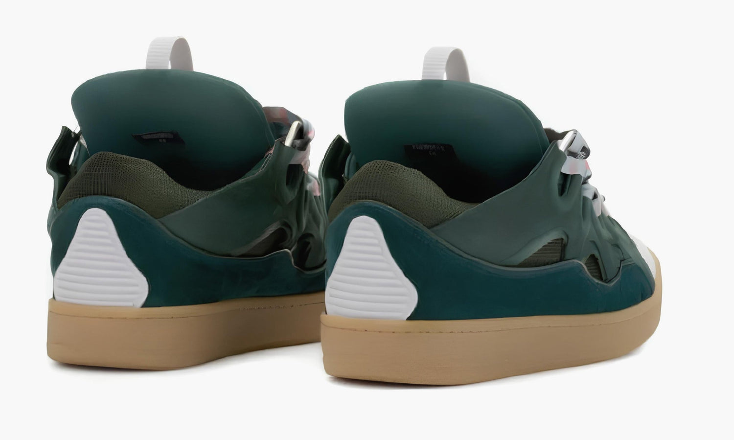 Lanvin Leather Curb Sneakers Green - FM-SKRK11-DRAG-A21464 | Grailshop