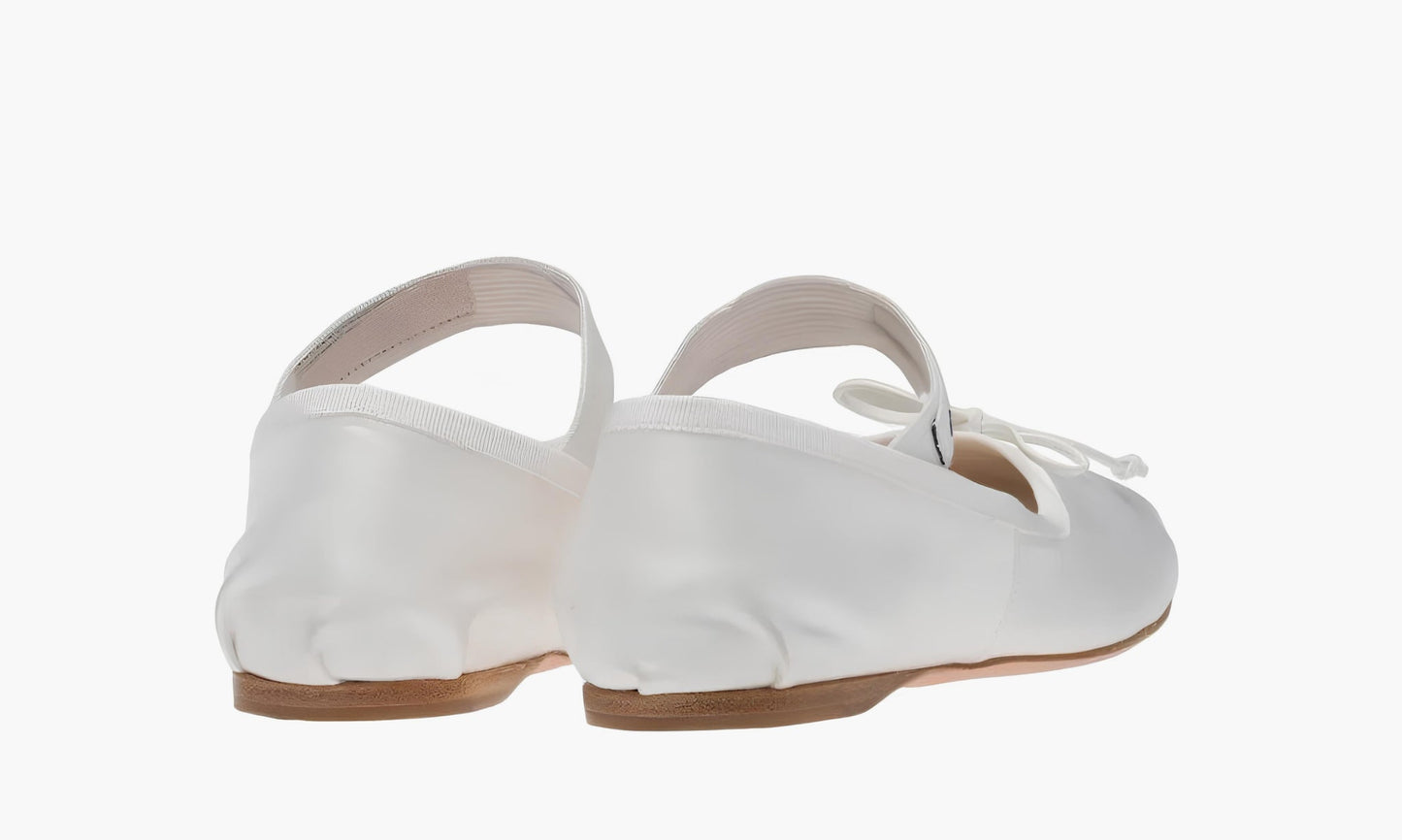 Miu Miu Satin Ballerinas "White" - 5F794D_QU6_F0009_F_A005 | Grailshop