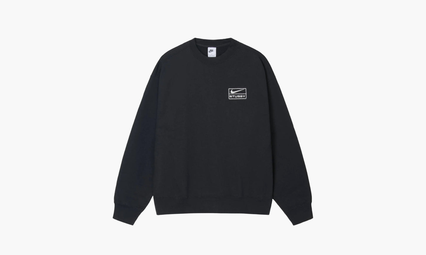 Nike x Stussy Acid Wash Crew Fleece “Black” - DO5310 010 | Grailshop