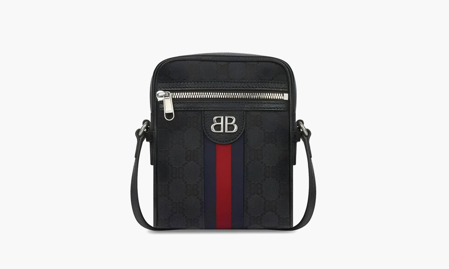 Gucci X Balenciaga The Hacker Project Shoulder Zip Bag "Black" - 6801292103X1000 | Grailshop