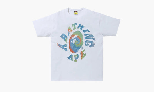 Bape Pigment Tie Dye Twist College Tee 'White/Sax' - 1G30 110 086 WHITE SAX | Grailshop