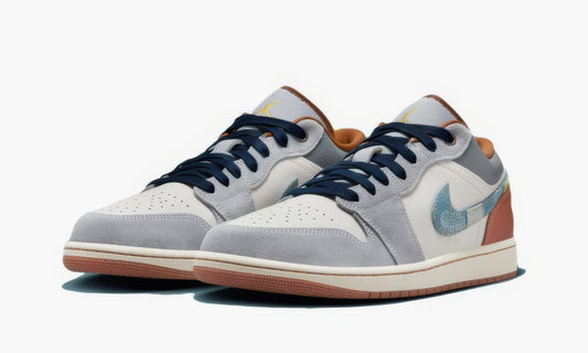 Jordan 1 Low SE "Phantom Repaired Denim Swoosh" - FZ5042-041 | Grailshop