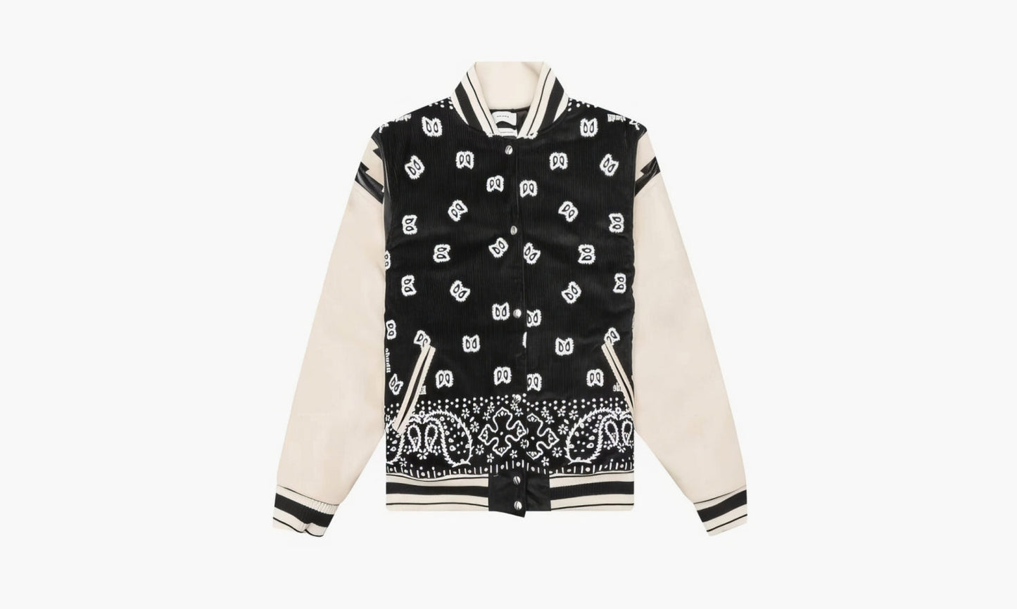 RHUDE Bandana Bomber Jacket "Black White" - SS22JA01181119 | Grailshop