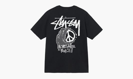 Stussy Peace Hand Pigment Dyed T-shirt "Black" - 1904861 | Grailshop