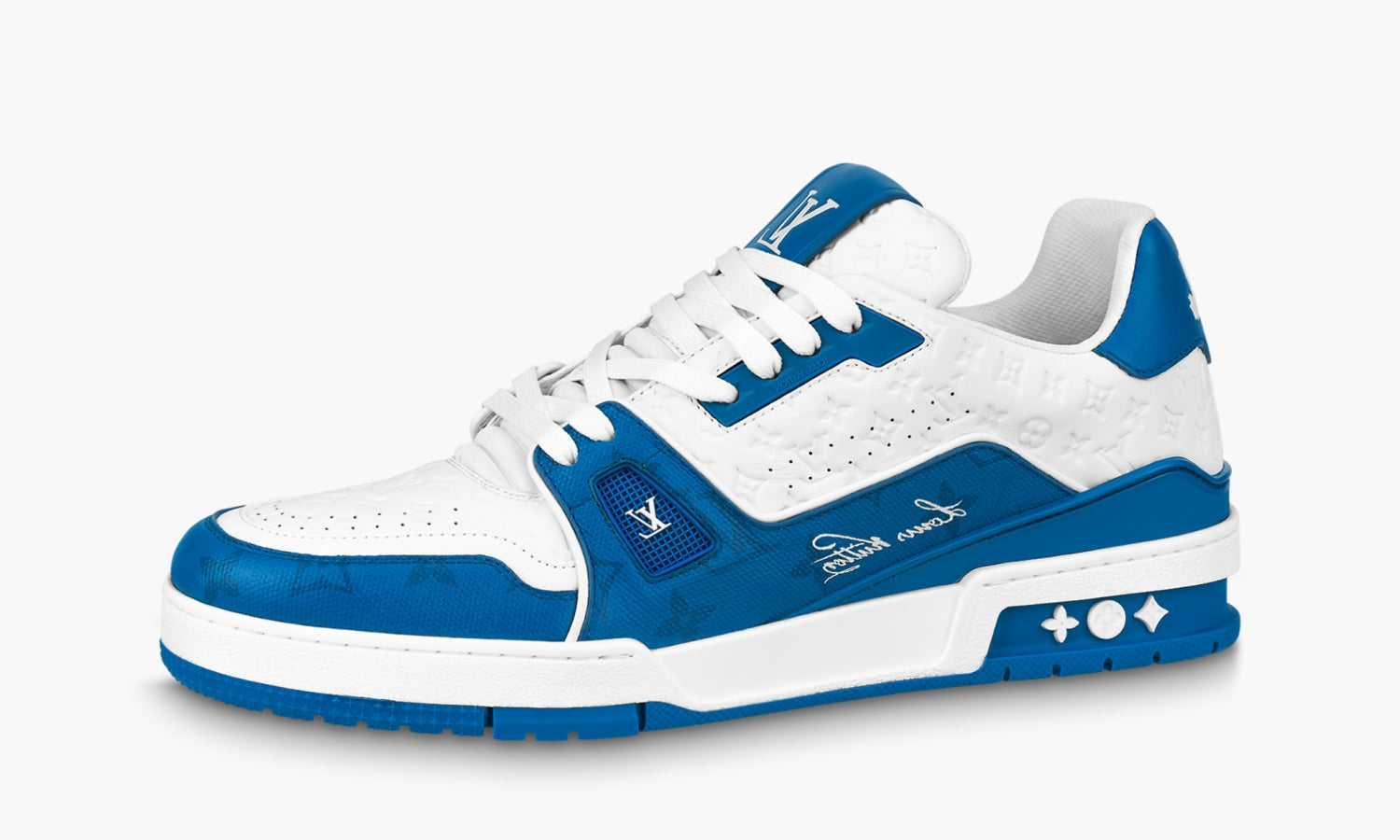 Louis Vuitton Trainer "Signature Blue White" - 1AANEZ | Grailshop