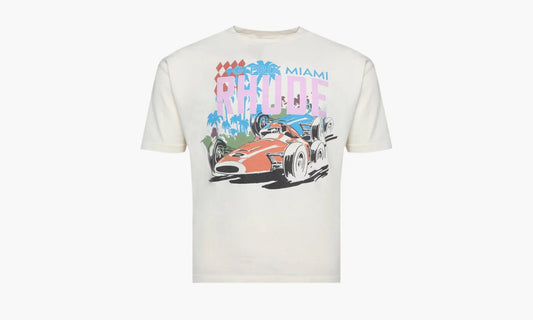 RHUDE Miami Gp Tee "Vintage White" - SS24TT433206110611 | Grailshop