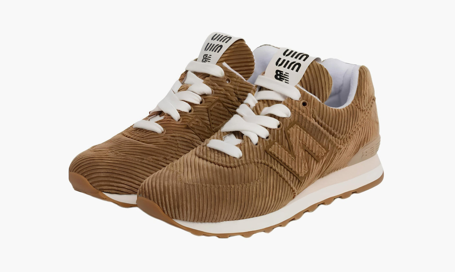 New Balance 574 X Miu Miu Denim Sneakers "Dark Brown" - 5E062E_W57_F0401_F_015 | Grailshop