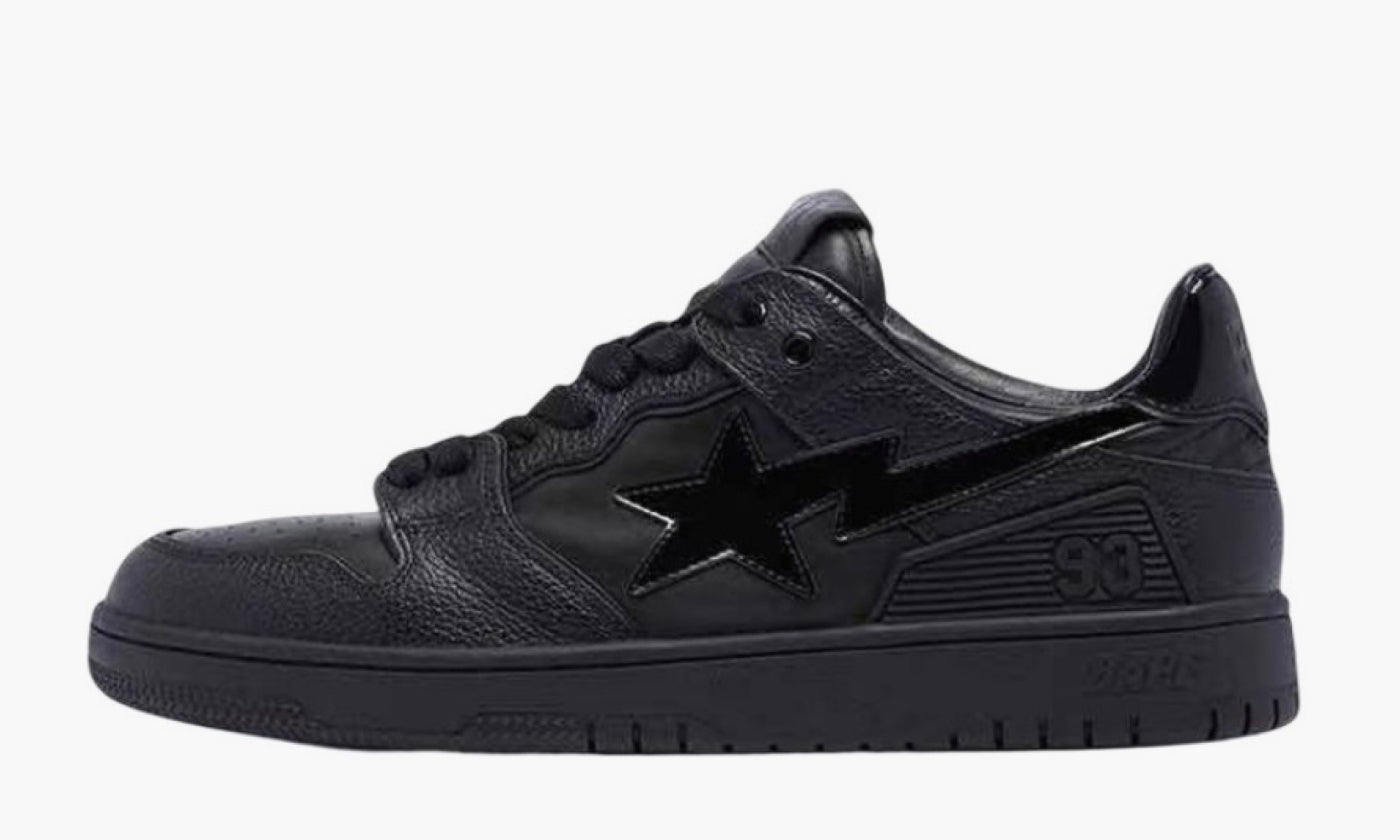 A Bathing Ape BAPE SK8 Sta "Triple Black Patent Leather" - 001FWI701010I-BLK | Grailshop