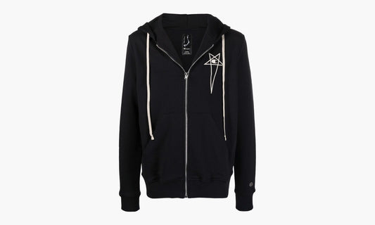 Rick Owens Logo-Embroined Zip-Up Hoodie «Black» - CM01B7827CHFE 09 | Grailshop