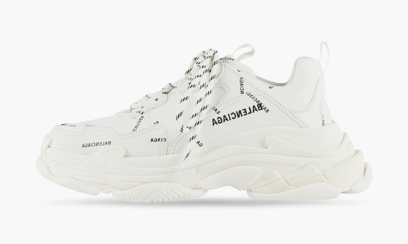 Balenciaga Triple S "All Over Logo White Black" - 536737W2FA19010 | Grailshop