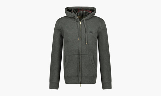 Burberry Clarendon Check Hood Zip Up Hoodie "Grey" - 40155591 | Grailshop