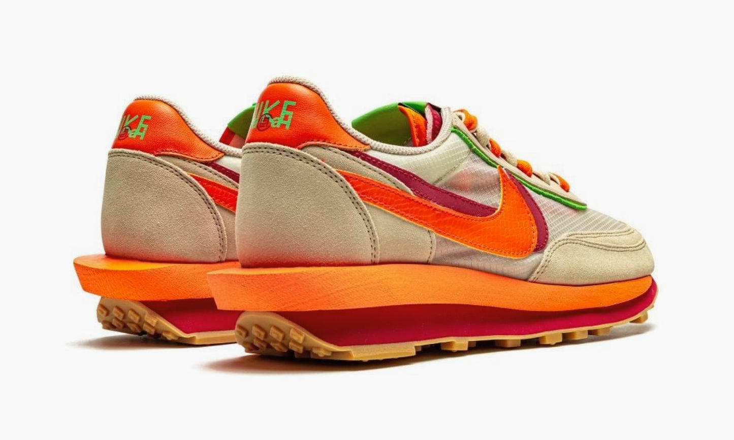 Nike LD Waffle “sacai CLOT Kiss of Death Net Orange Blaze” - DH1347 100 | Grailshop