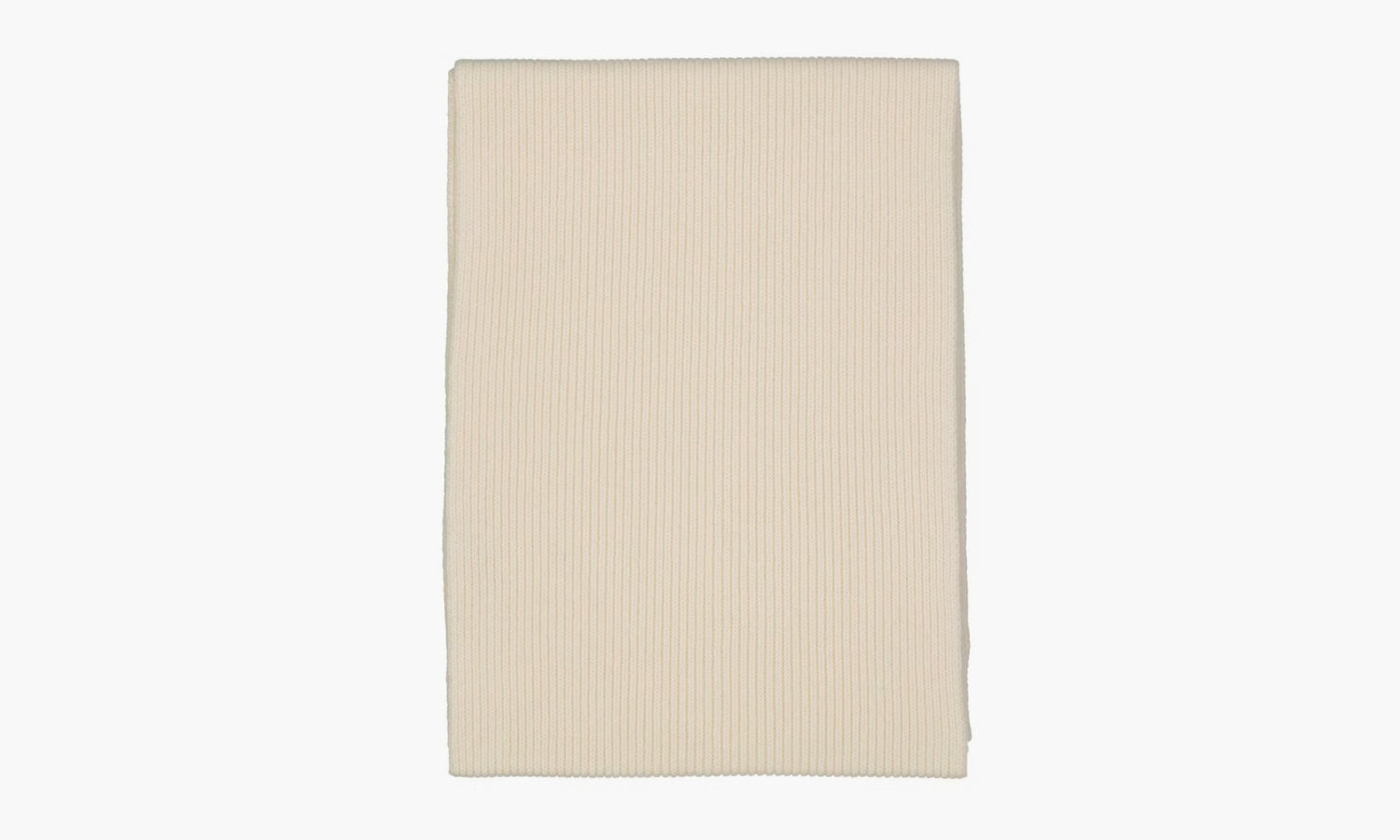 Stone Island Junior Logo Patch Ribbed Knit Scarf “Cream White” - 7716N02A8V0099 | Grailshop