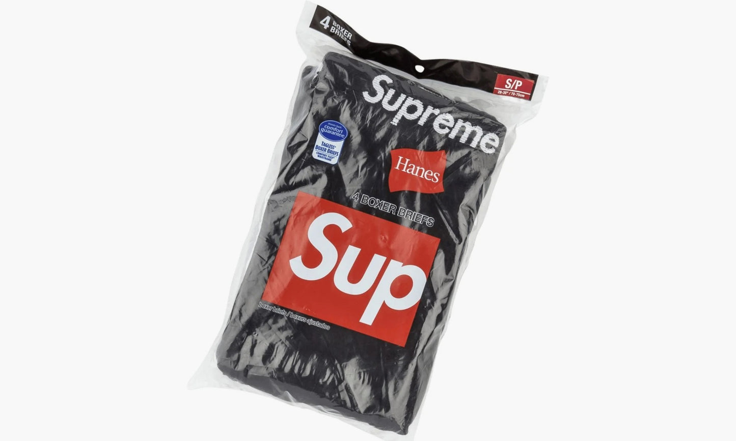 Supreme Hanes Boxer Briefs (4 Pack) “Black” - SUP-FW19-005 | Grailshop