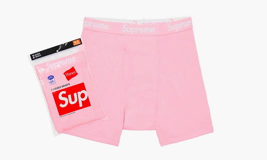 Supreme Hanes Boxer Briefs (2 Pack) “Pink” - SUP-FW21-141 | Grailshop