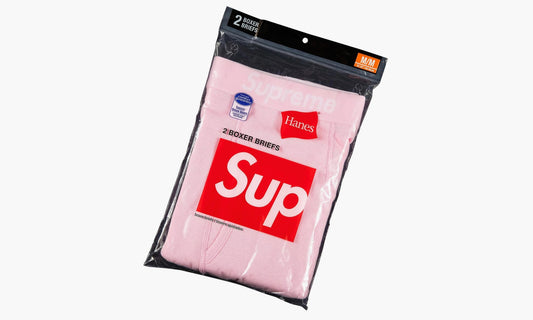 Supreme Hanes Boxer Briefs (2 Pack) “Pink” - SUP-FW21-141 | Grailshop