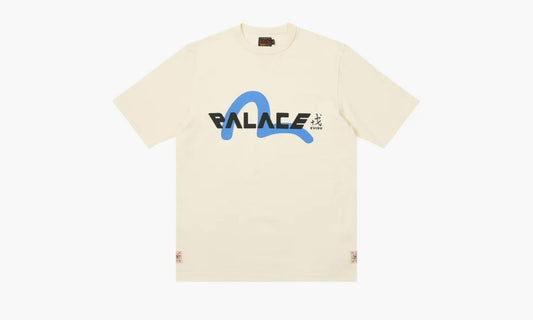 PALACE X Evisu Logo T-shirt "White" - 2ESPAM4TS1153XXCTWHTO | Grailshop