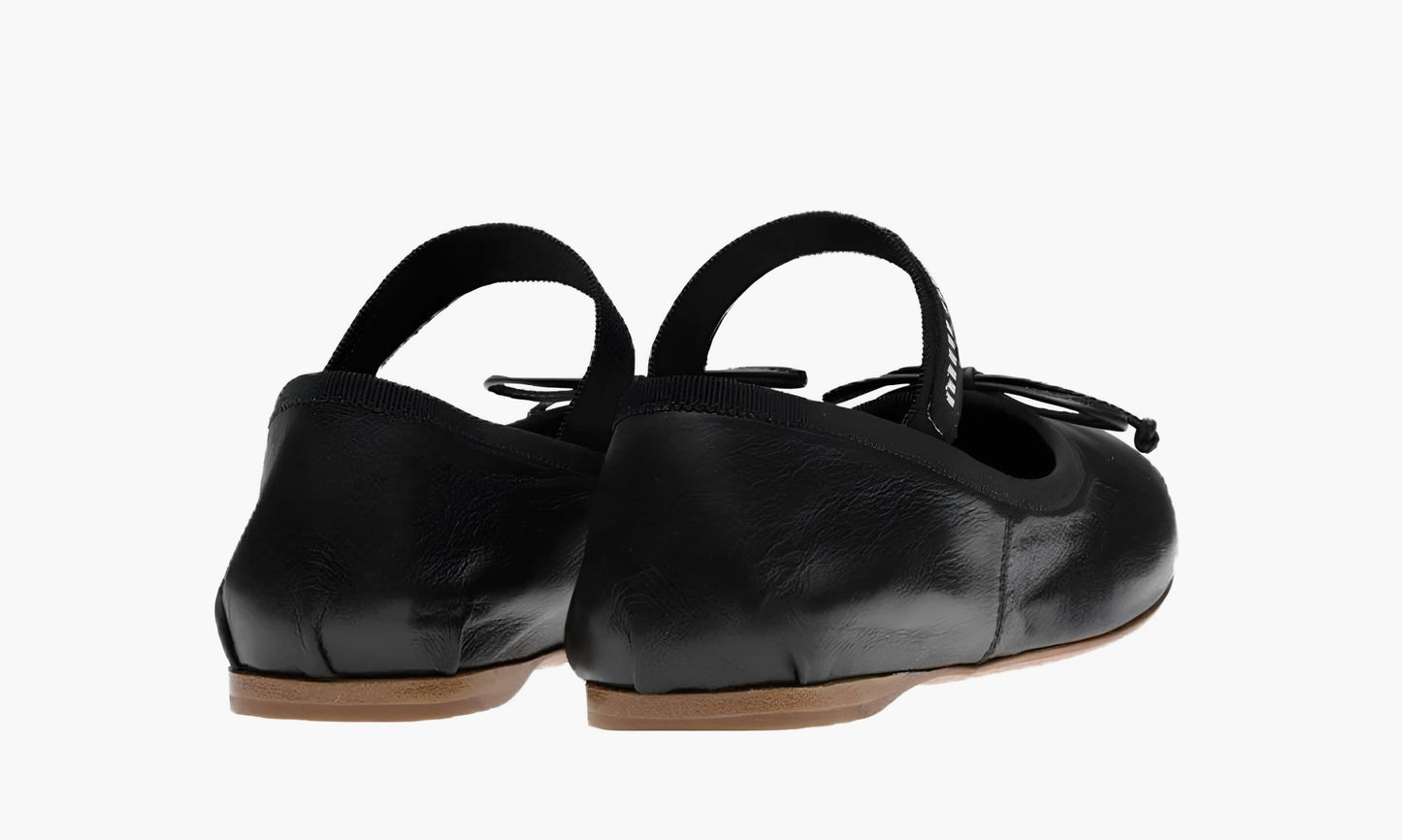 Miu Miu Satin Ballerinas "Dark" - 5F794D_XUU_F0002_F_A005 | Grailshop