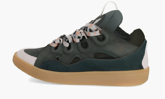 Lanvin Leather Curb Sneakers Green - FM-SKRK11-DRAG-A21464 | Grailshop