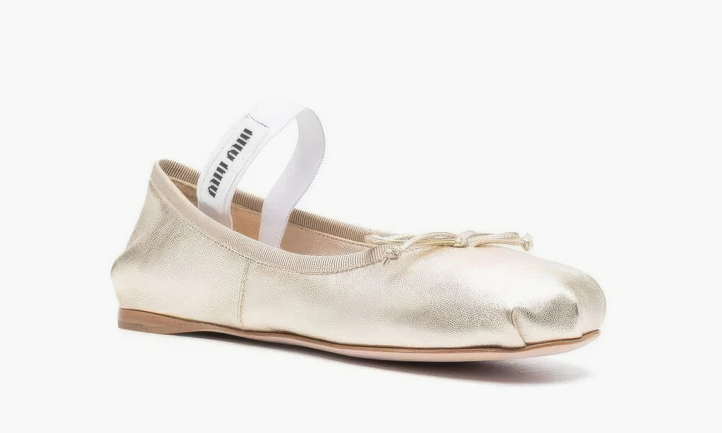 Miu Miu Satin Ballerinas "Silver" - 5F794D_3L3Y_F0846_F_A005 | Grailshop