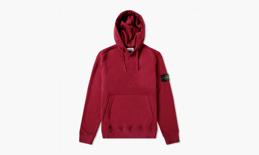 Stone Island Garment Dyed Popover Hoodie "Cherry" - 691562820 V0014 | Grailshop