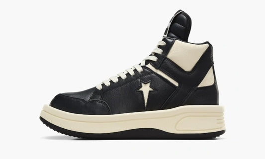 Rick Owens X Converse Turbowpn Mid "Black Cloud Cream" - A03945C | Grailshop