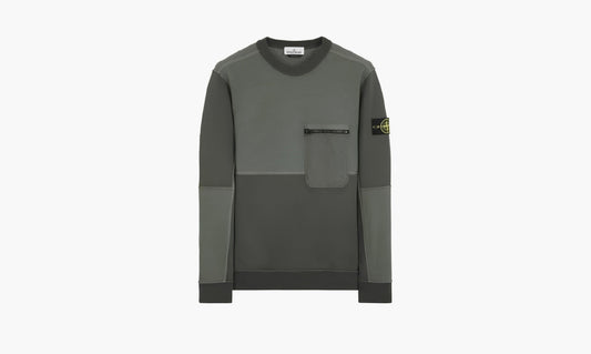 Stone Island Lightweight Cotton Sweatshirt "Olive" - 801565677-V0059 | Grailshop