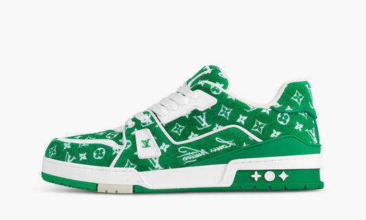 Louis Vuitton Trainer "Green Monogram Textile" - 1ABFSA | Grailshop