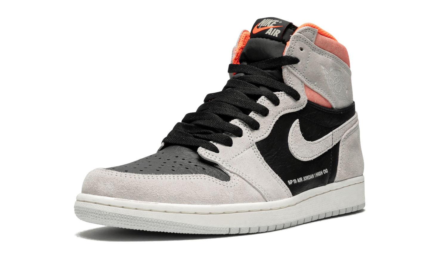 Jordan 1 High OG "Neutral Grey / Hyper Crimson" - 555088 018 | Grailshop