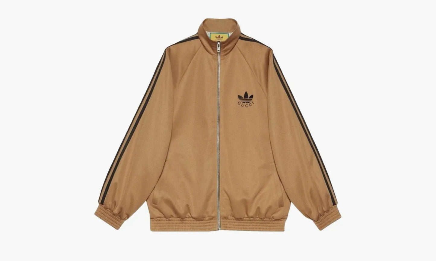 Adidas Gucci X Cotton Jersey Zip Jacket "Beige / Black" - 712952-XJEGU-2177 | Grailshop