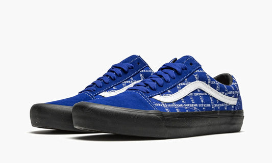 Vans Old Skool Pro "Supreme - Grid Logo - Blue" - VN0A45JC2YX | Grailshop
