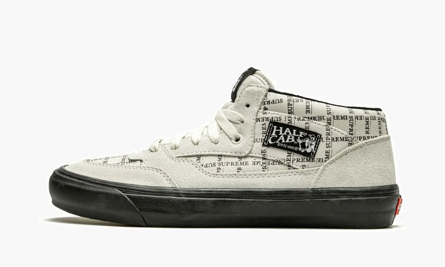 Vans Half Cab Pro Supreme "Supreme - Grid Logo - White" - VN0A3QPH2YV | Grailshop