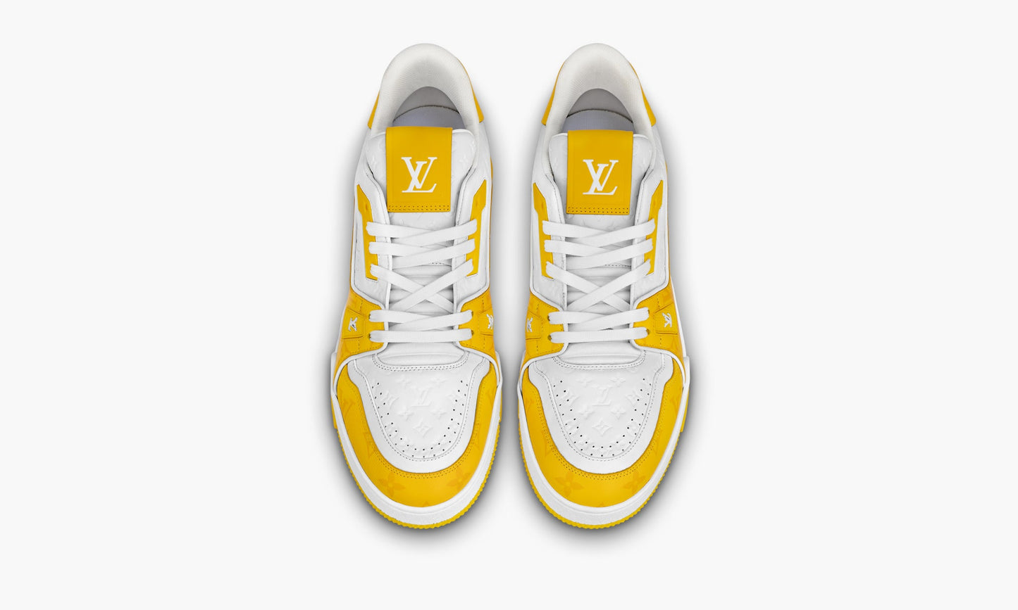 Louis Vuitton Lv Trainer "White Yellow Monogram" - 1AANGJ | Grailshop