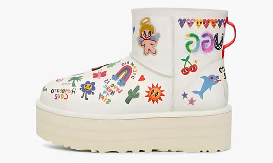 UGG Classic Platform Pop Sketch - 1153065-WHT | Grailshop