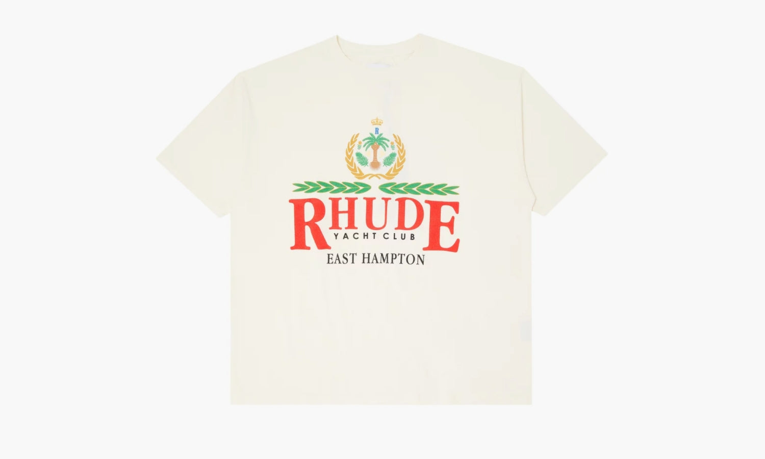 RHUDE East Hampton Crest Tee "Vintage White" - SS24TT05012611 | Grailshop