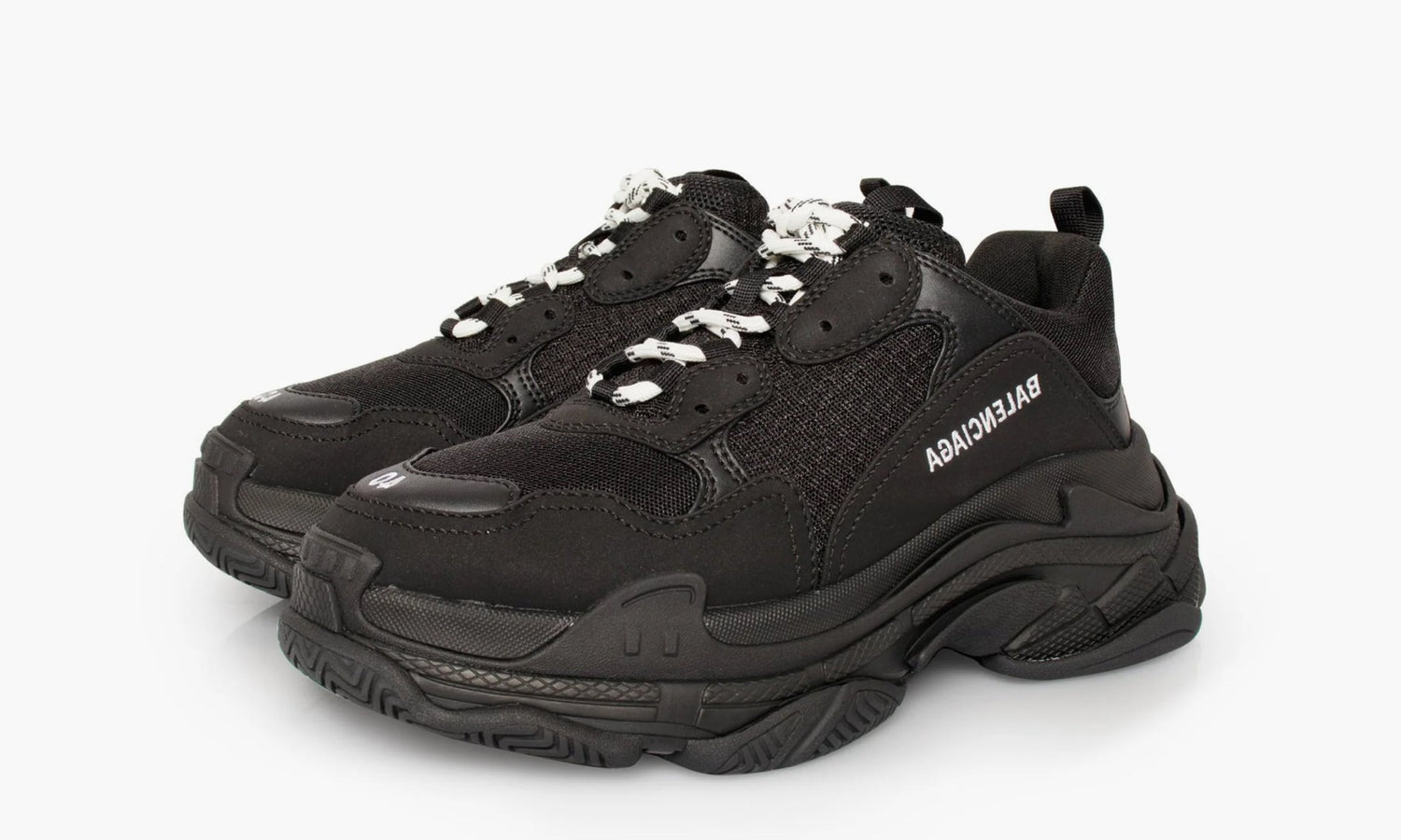 Balenciaga Triple S "Black White Laces" - 534217W2CA11000 | Grailshop