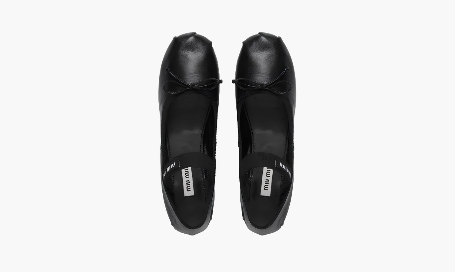 Miu Miu Satin Ballerinas "Dark" - 5F794D_XUU_F0002_F_A005 | Grailshop