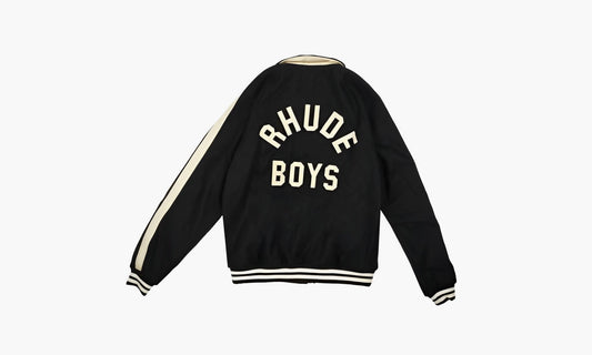 RHUDE Signature Bomber "Black" - FW22JA456743720372 | Grailshop